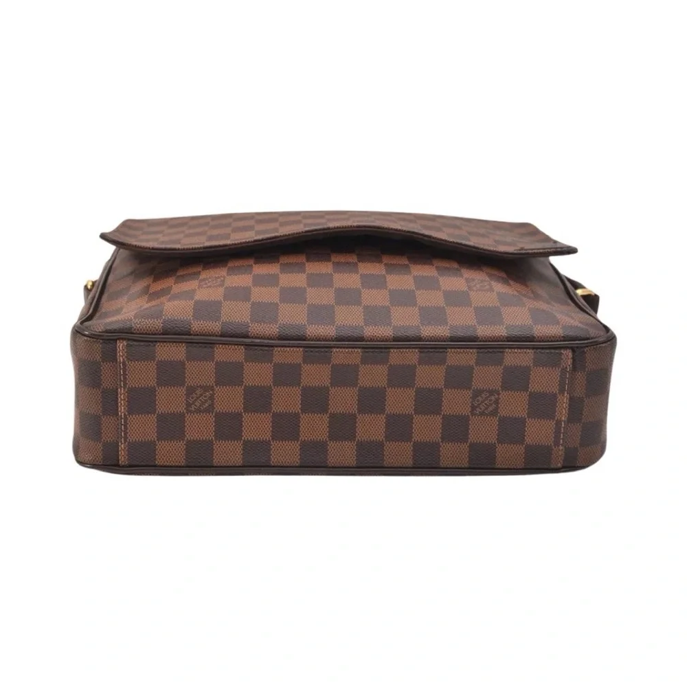 Louis Vuitton Damier Ebene Messenger Bag Crossbody Brown LV Canvas Shoulder Bag